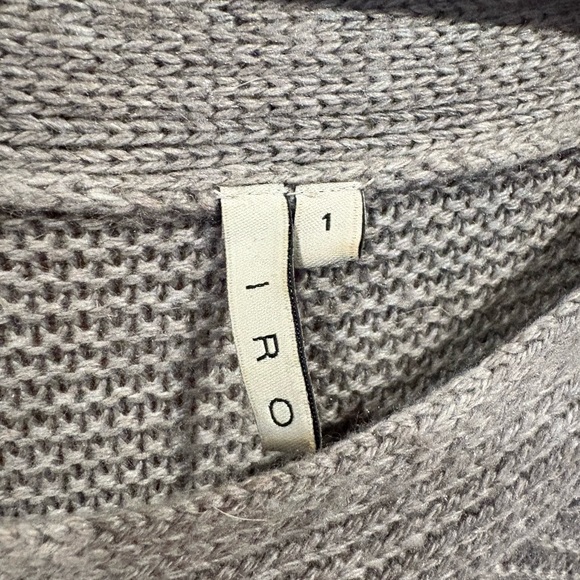 IRO Gray Textured Knit Sweater Dress - Picture 2 of 4